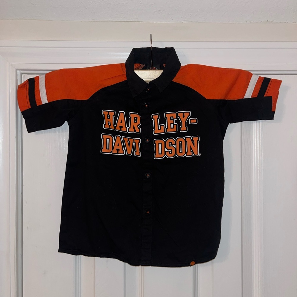 Harley Davidson 4T Kids Button Up